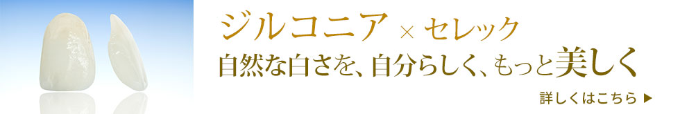 セレック×ジルコニア　自然な白さをもっと美しく