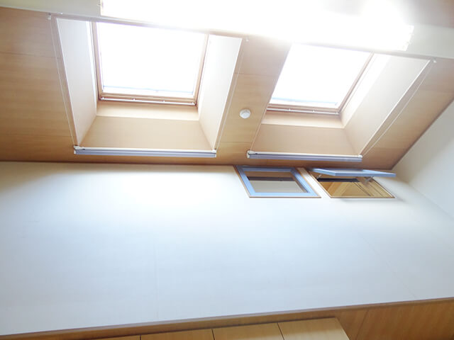 診療室の吹き抜け