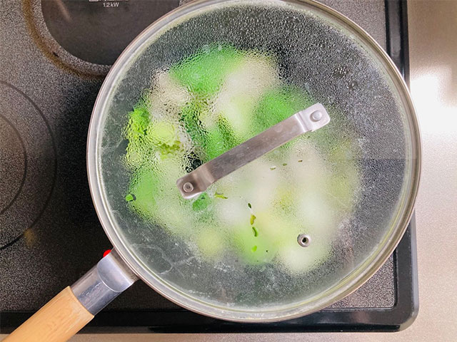 ちんげん菜とちくわのおかか和え_03