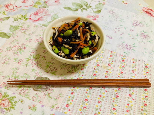ひじきと枝豆とささみのサラダ_01
