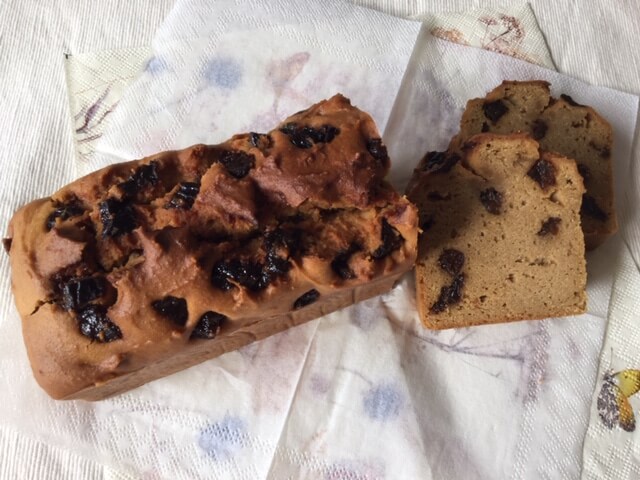 大豆粉とアーモンド粉のパウンドケーキ