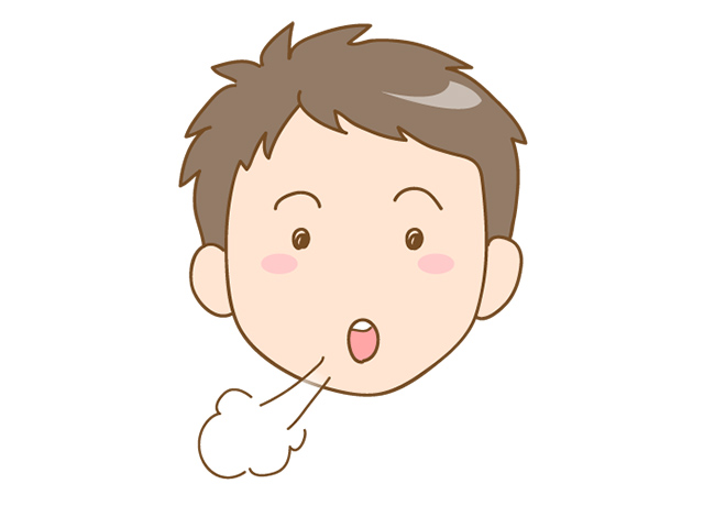 口呼吸が多い