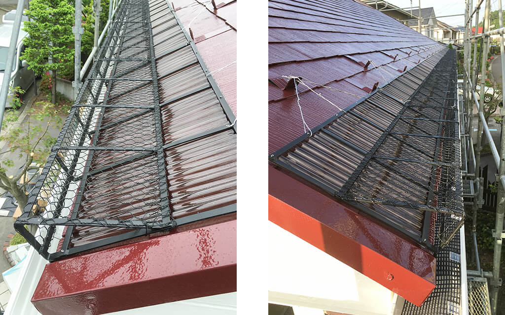 落雪防止ネット設置イメージ