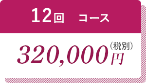 12回コース320,000円（税別）