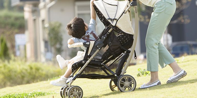 ベビーカーのまま入れる診療室があります