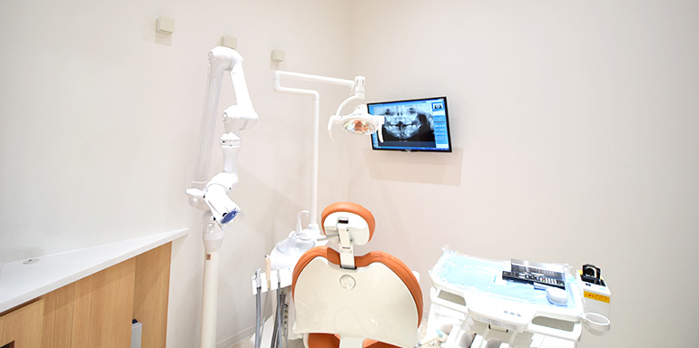 ベビーカーのまま入れる診療室があります