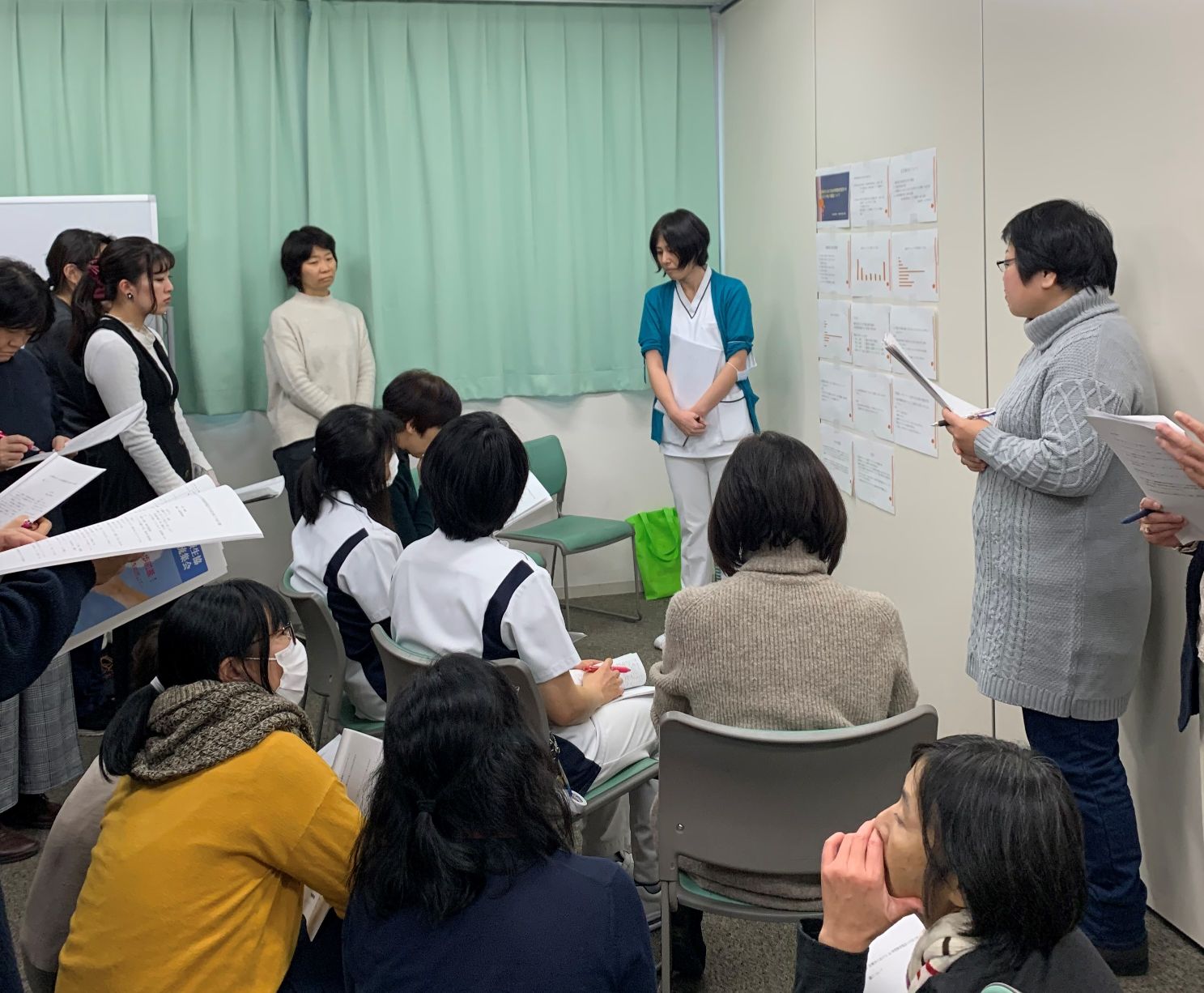 東京ほくと医療生活協同組合「看護介護活動交流集会」の発表の様子